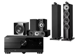 Kino domowe Yamaha RX-A4A (czarny) + 702 S3 + 706 S3 + HTM71 S3 + DB4S (czarny) - Kino domowe - miniaturka - grafika 1