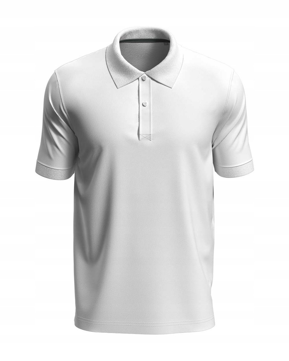 Koszulka męska polo T-shirt męski bawełniany Polówka Stedman ST9050 White L
