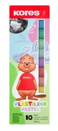 Masy plastyczne - Plastelina pastelowa, 10 kolorów, Kores - miniaturka - grafika 1