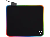 Podkładki pod mysz - Podkładka gamingowa pod ISY IMP-6000-1 RGB 350×250 mm z podświetleniem Czarny - miniaturka - grafika 1
