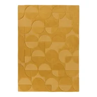 Dywany - Żółty wełniany dywan Flair Rugs Gigi, 160x230 cm - miniaturka - grafika 1