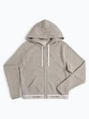 Bluzy damskie - Calvin Klein - Damska bluza rozpinana, szary - miniaturka - grafika 1