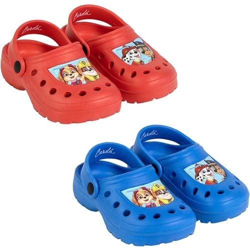 CERDÁ LIFE'S LITTLE MOMENTS Chodaki Paw Patrol Dzieci Oficjalnie Licencjonowane Obuwie Wygodne i Ergonomiczne Antypoślizgowe Podeszwa i Ekskluzywny Design, Niebieski, 24/25 EU