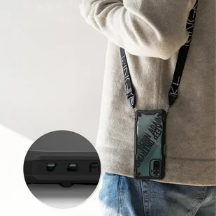 Ringke Fusion X Design etui pancerny pokrowiec z ramką Xiaomi Redmi Note 10 / Redmi Note 10S czarny (Ticket band) (XDXI0029) - Etui i futerały do telefonów - miniaturka - grafika 6
