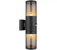 Lampy ogrodowe - Globo 32014-2BS-Kinkiet zewnętrzny z czujnikiem XELOO 2xE27/40W/230V IP44 - miniaturka - grafika 1