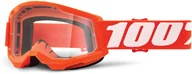Gogle narciarskie - 100% Strata 2 Clear Goggles Youth, pomarańczowy  2022 Gogle - miniaturka - grafika 1