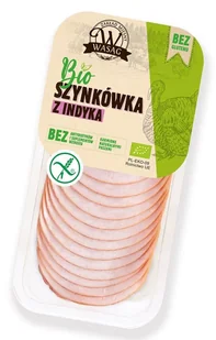 SZYNKÓWKA Z INDYKA PLASTRY BEZGLUTENOWA BIO 130 g - WASĄG (Z PÓŁKI) - Zdrowa żywność - miniaturka - grafika 1