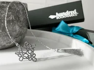 Zakładki do książek - Zakładka do książki - Srebrna koronka - miniaturka - grafika 1