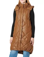 Kamizelki damskie - s.Oliver kamizelka damska bez rękawów, brązowy, M - miniaturka - grafika 1