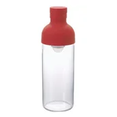 Zaparzacze i kawiarki - Hario Cold brew butelka z wkładem filtracyjnym, czerwony, 300 ML FIB-30-R - miniaturka - grafika 1