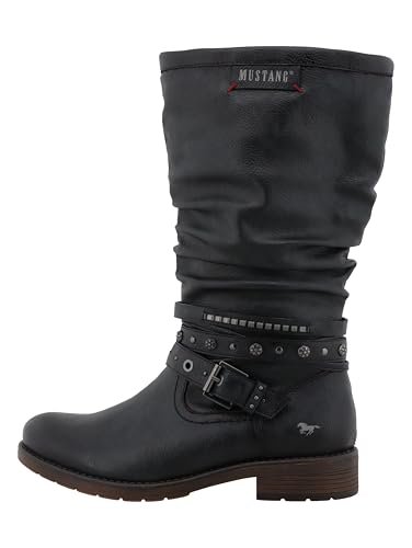 Mustang Damskie 15M0052003 modne kozaki, granatowe, 36 EU, grantowy, 36 EU