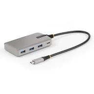Huby USB - StarTech HB31C3A1CDPPD3 huby i koncentratory USB 3.2 Gen 2 (3.1 Gen 2) Type-C 10000 Mbit/s Srebrny - miniaturka - grafika 1