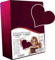 Prześcieradła dla dzieci - Prześcieradło do łóżeczka 140x70 JERSEY z gumką śliwkowy - miniaturka - grafika 1