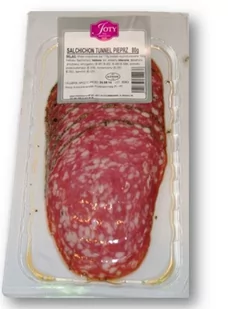 Salchichon tunel pieprz 80 g - Kiełbasa i wędliny - miniaturka - grafika 1