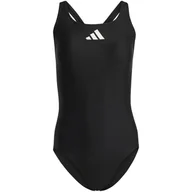 Stroje kąpielowe - Kostium kąpielowy damski adidas 3 Bar Logo czarny HS1747 36 - miniaturka - grafika 1