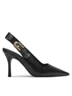 Sandały damskie - Furla Sandały Sign Slingback T.90 YG05SGN-BX2681-O6000-90294100 Czarny - miniaturka - grafika 1