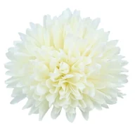 Zabawki kreatywne - [68kr1838h] Główka kwiatowa chryzantema kremowa 8cm - miniaturka - grafika 1