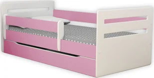 Elior Łóżko dla dziewczynki z materacem Candy 2X 80x140 - różowe - Łóżka dla dzieci i młodzieży - miniaturka - grafika 1