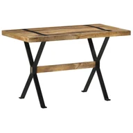 Ławy i stoliki kawowe - vidaXL vidaXL Stół jadalniany, 120x60x76 cm, surowe drewno mango - miniaturka - grafika 1