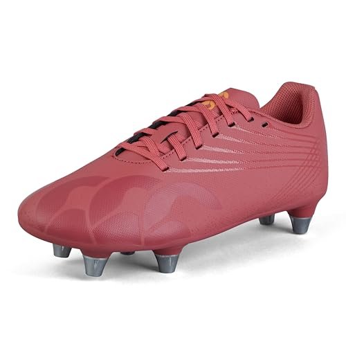 Canterbury Kid's Stampede Groundbreak Team Junior Soft Ground Rugby Boot Mars Dust Orange Crush Amber Yellow, Mars Pył Pomarańczowy Crush Bursztynowy Żółty, 35 EU