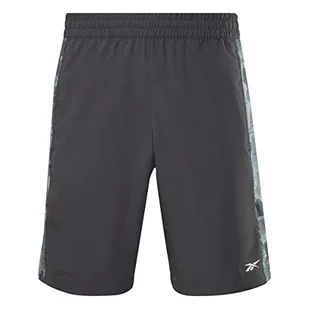 Reebok Męskie szorty tkane kamuflaż, Night Black, 2XL, Nocna czerń, XXL - Spodenki damskie - miniaturka - grafika 1