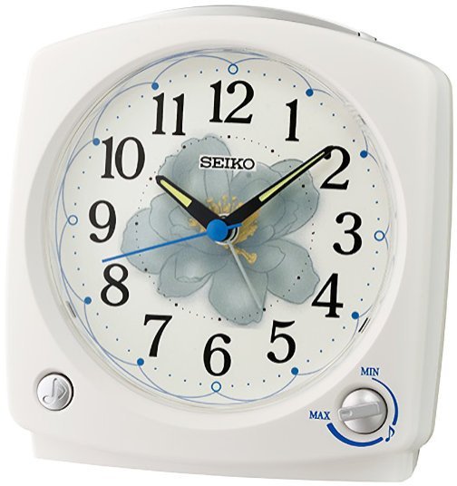 Seiko Budzik SEIKO QHP012W 12x13 cm birdsong melodies regulacja głośności