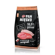 Sucha karma dla psów - Pan Mięsko Cielęcina z Indykiem M 3 kg - miniaturka - grafika 1