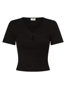Noisy May - T-shirt damski  Maya, czarny - Koszulki i topy damskie - miniaturka - grafika 1