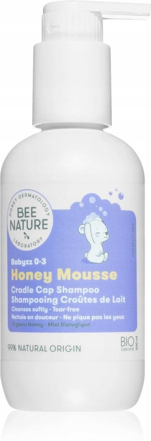 BEE NATURE Honey Mousse Szampon BIO dla dzieci 200ml
