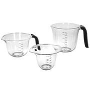 Pozostałe akcesoria kuchenne - KitchenAid miarki kuchenne z uchwytami 3 szt Onyx Black - miniaturka - grafika 1