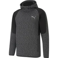 Bluzy męskie - Bluza z kapturem męska Puma EVOSTRIPE szara 58580901-M - miniaturka - grafika 1