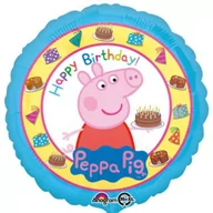 Urodziny dziecka - Amscan Balon foliowy "Happy Birthday Świnka Peppa", 18" RND 3159201 - miniaturka - grafika 1