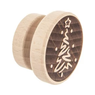 Orion Stempel Pieczątka Dekorator Do Ciastek Drewniany Choinka 5,5 Cm - Formy do ciast - miniaturka - grafika 1