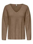 Swetry damskie - ONLY Sweter w kolorze brązowym - miniaturka - grafika 1