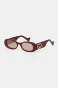 Okulary przeciwsłoneczne - Gucci okulary przeciwsłoneczne damskie kolor bordowy GG0517S - miniaturka - grafika 1