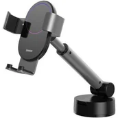 Uchwyty samochodowe do telefonów - Baseus teleskopowy grawitacyjny uchwyt samochodowy na szybę deskę rozdzielczą srebrny (SUYL-JY0S) - Srebrny SUYL-JY0S - miniaturka - grafika 1