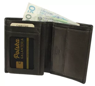 Portfel Męski Skórzany EL FORREST Skóra Bydlęca Duży Pionowy Bez Zapięcia Jedno Skrzydełko RFID 861 R 67 13,5 x 10 x 2,5 cm - Portfele - miniaturka - grafika 4