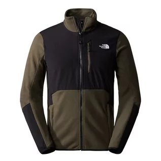 Bluzy sportowe męskie - Bluza The North Face Glacier Pro 0A5IHSBQW1 - zielono-czarna - grafika 1