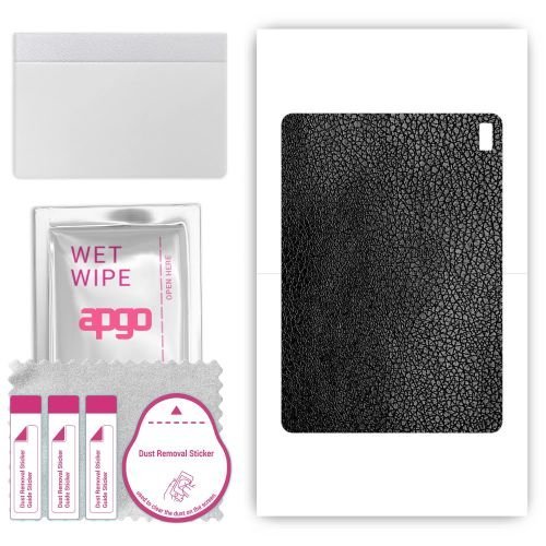 folia naklejka skórka strukturalna na TYŁ do HTC A103 - Skóra Czarna - apgo SKINS