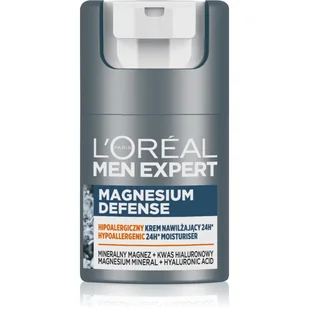 L''oreal L''Oréal - MEN EXPERT - MAGNESIUM DEFENSE - 24H Moisturiser - Hipoalergiczny krem nawilżający do twarzy - 50 ml - Kosmetyki do pielęgnacji twarzy męskie - miniaturka - grafika 1