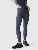 Spodnie sportowe damskie - 4F Legginsy sportowe w kolorze granatowym - miniaturka - grafika 1