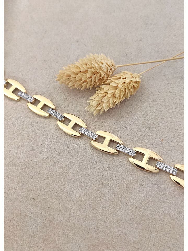 Nakkash Pozłacana bransoletka z cyrkoniami