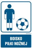 Systemy ekspozycyjne i znaki informacyjne - RD003 BOISKO PIŁKI NOŻNEJ, PN - PŁYTA PCV 1MM; (200X300MM) - miniaturka - grafika 1