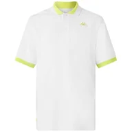 Koszulki męskie - Kappa Dovo Wygodna i stylowa koszulka techniczna - kolor biały, rozmiar M - miniaturka - grafika 1