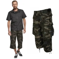 Odzież taktyczna i umundurowanie - Spodenki Krótkie 3/4 BRANDIT Industry - Darkcamo  XXL - miniaturka - grafika 1