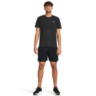 Spodnie sportowe męskie - Męskie spodenki do biegania Under Armour UA Launch 7'' 2-IN-1 Short - czarne - UNDER ARMOUR - miniaturka - grafika 1