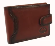 Portfele - Portfel Męski Skórzany EL FORREST Mały Skóra Bydlęca Poziomy Z Zapinką Jedno Skrzydełko 851 29 RFID BRĄZOWY 11 x 8 x 2 [cm] - miniaturka - grafika 1
