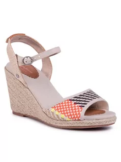 Espadryle damskie - Pepe Jeans Espadryle Shark Rafy PLS90456 Beżowy - grafika 1