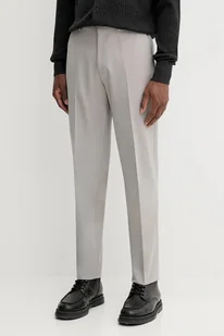 Calvin Klein spodnie męskie kolor szary proste LV04LC419G - Spodnie męskie - miniaturka - grafika 1