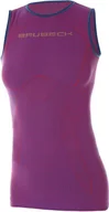Koszulki i topy damskie - Brubeck Koszulka damska 3D Run PRO purpurowa r. XL TA10300 - miniaturka - grafika 1